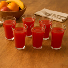 Plastic Drinking Glass Juice Glass Water Glass Set of 6 Transparent Glass