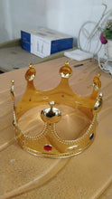 Royal Crown with Colored Gems (1 Pc / Mix Color)