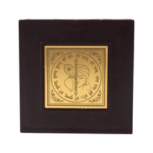 Golden Charan Paduka in Wooden Box – Spiritual Gift & Pooja Accessory